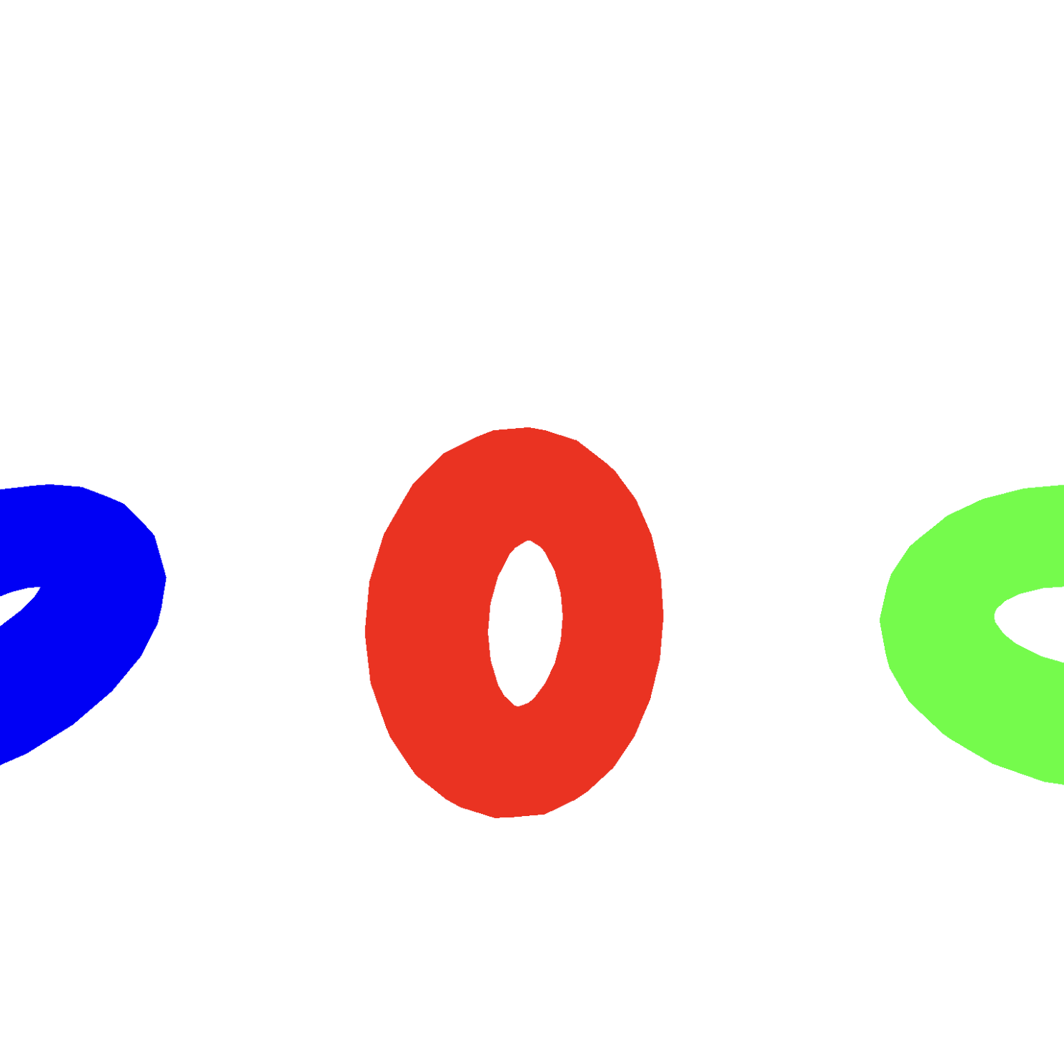 This is the third, I added two other shapes, mad them solid colors, and the way that they rotate is a little different from each other.