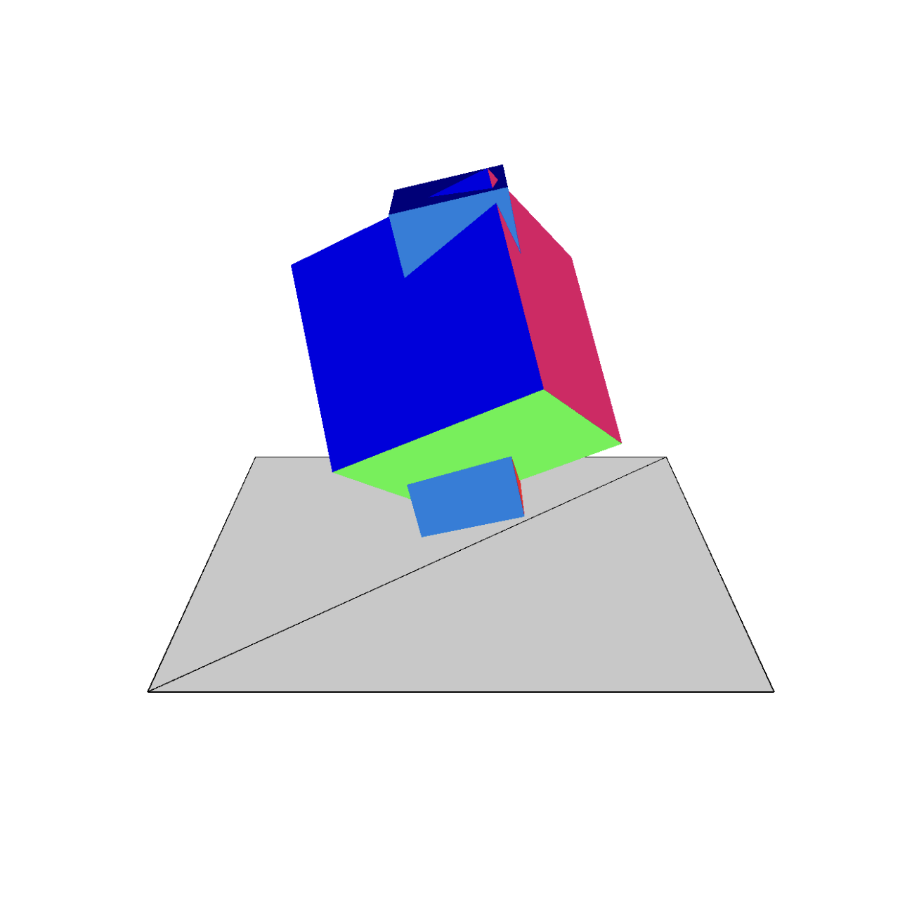 This is the second, here I added shapes at different sizes and rotation speeds, I also played a bit with the speed of the controls, just to test them a bit, some faster than others, not drastic but noticeable.