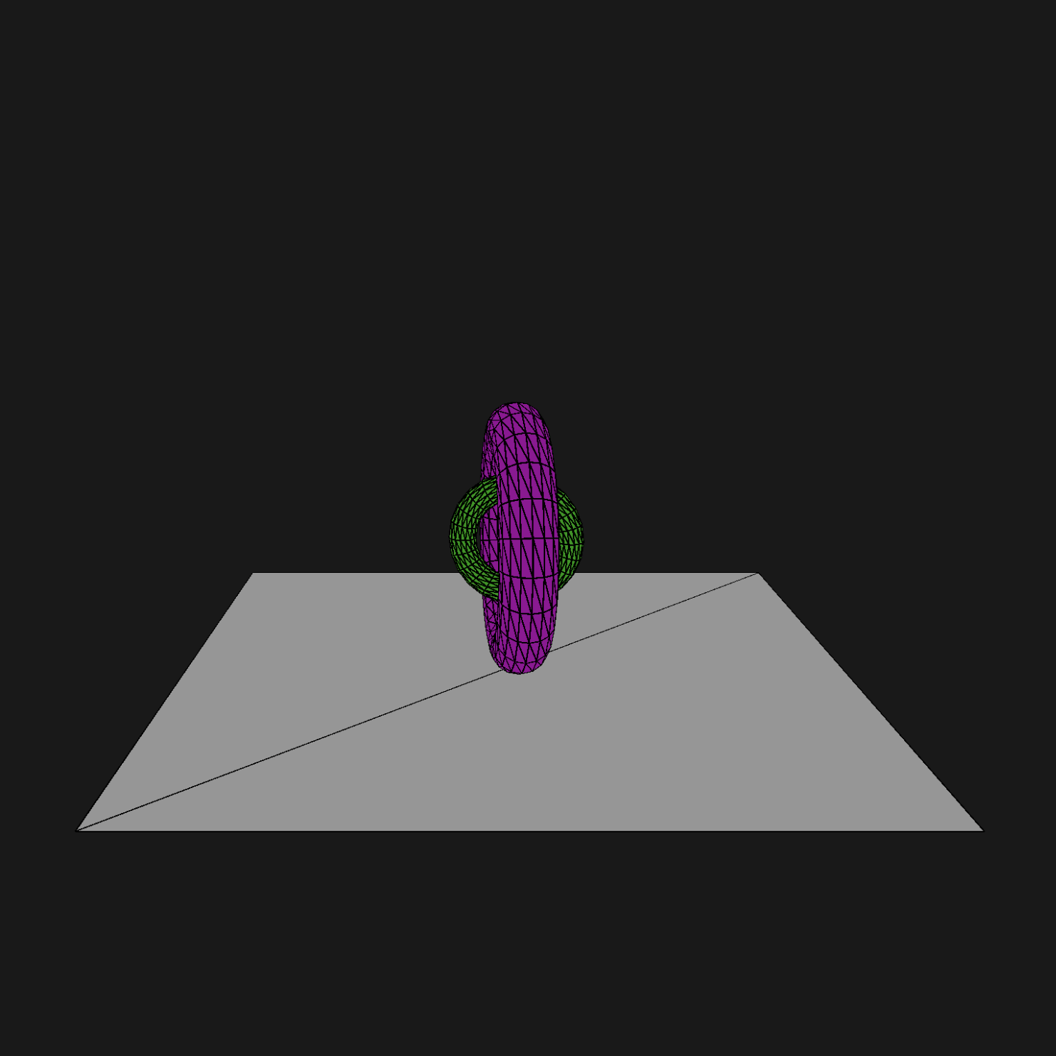 This is the second variation, I added two objects that rotate different from each other at different sizes, I also changed the controls a bit with speed and direction.