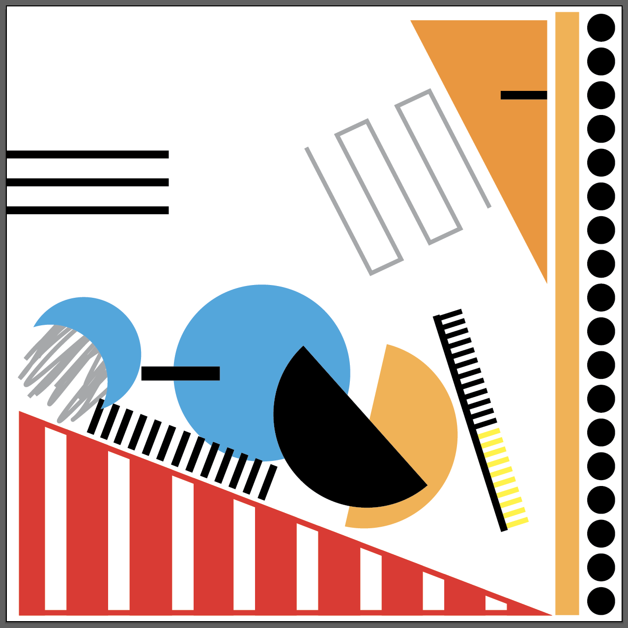 This is the data portrait of my information using Giorgia Lupi's questions and visuals
